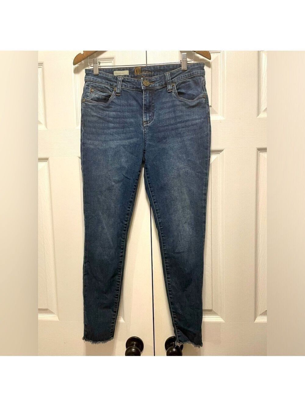 KUT from the kloth Carlo Ankle Raw Hem Skinny jeans 6